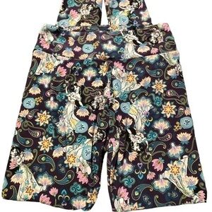 Women's Lularoe Jasmine Aladdin Disney Leggings Used Cute Print Size OS #6391